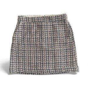 LOFT Tweed Mini Skirt - Black, Navy and Red 4